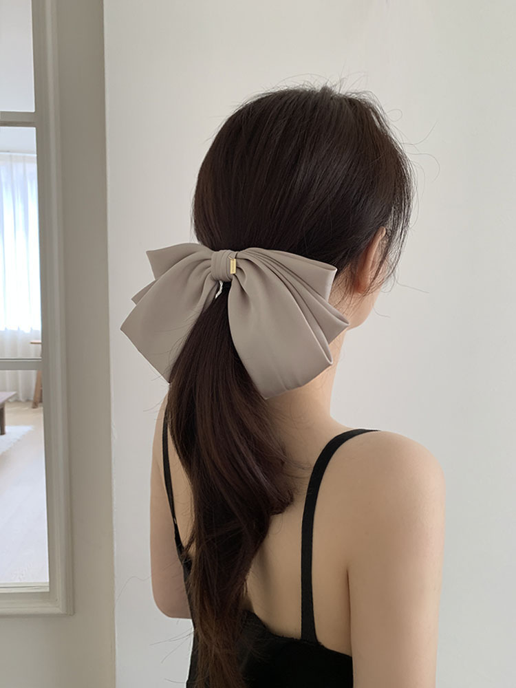 [제작] 마르쉐 리본 헤어클립 - 제작헤어핀 반묶음 올림머리 빅사이즈 핸드메이드 리본핀 - 상세 이미지 4