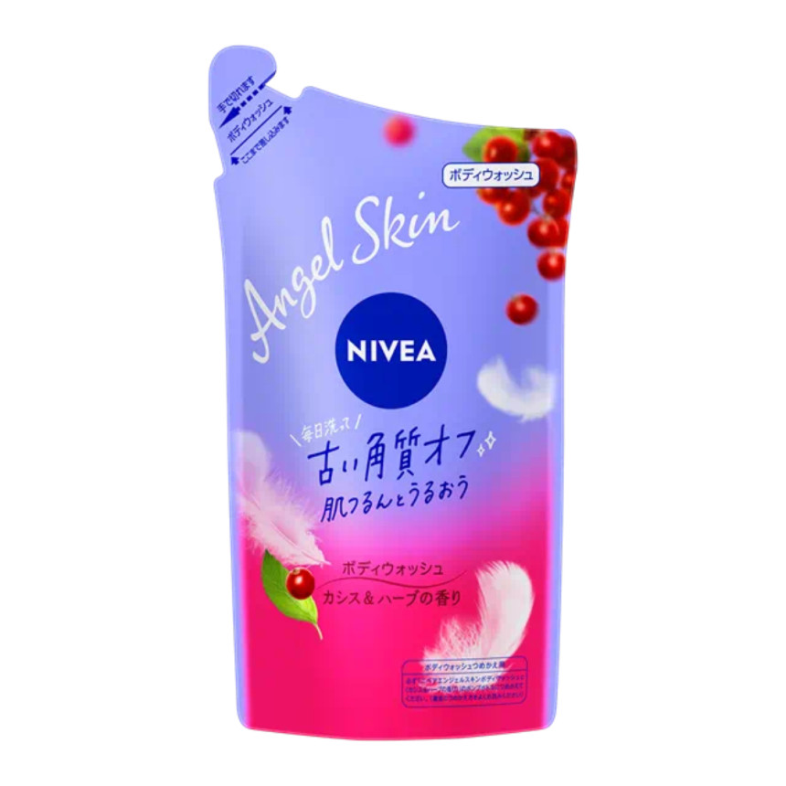 일본 니베아 엔젤스킨 바디워시 리필 카시스허브, 360ml, 1개 - 상세 이미지 2
