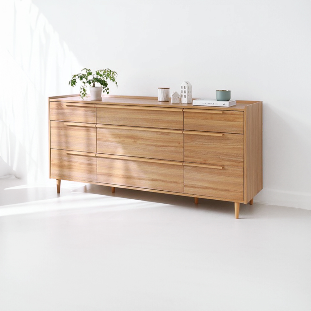 밀캄 콘솔수납장 17585 CHM85175 1750x500x850mm, 3단, 캄포어베니어 8361.2605 - 상세 이미지 2