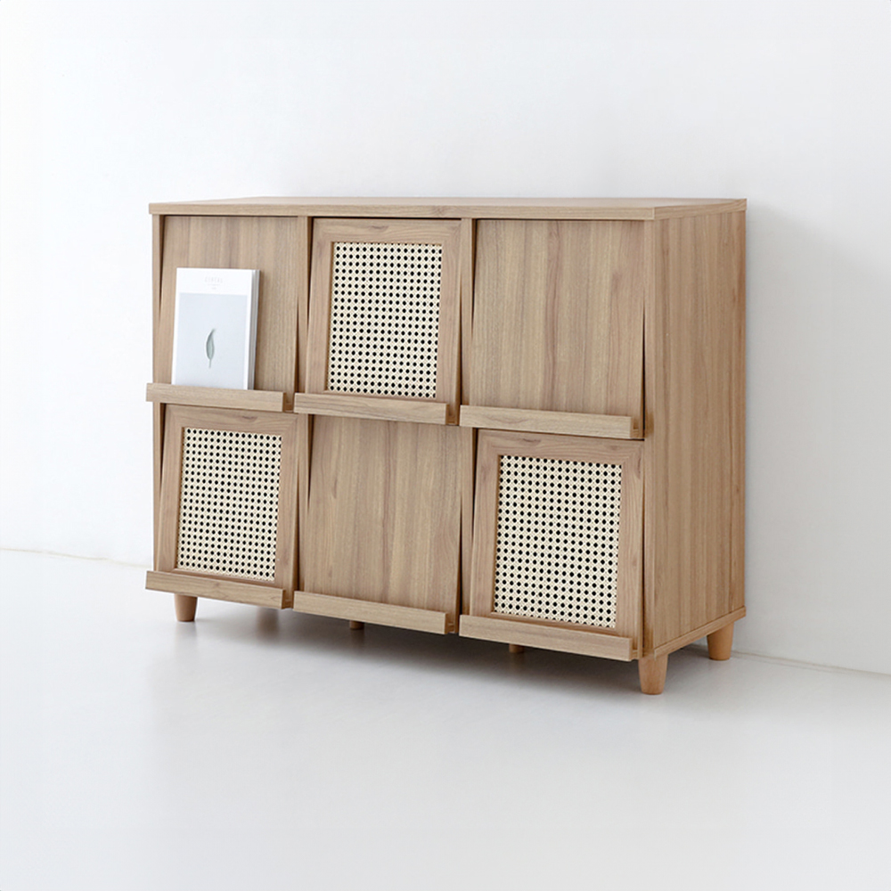 벤탄 6문 수납장 92120 NFM90120FRT 120x400x925mm, 2단, 캄포어베니어 5609.0462 - 상세 이미지 2
