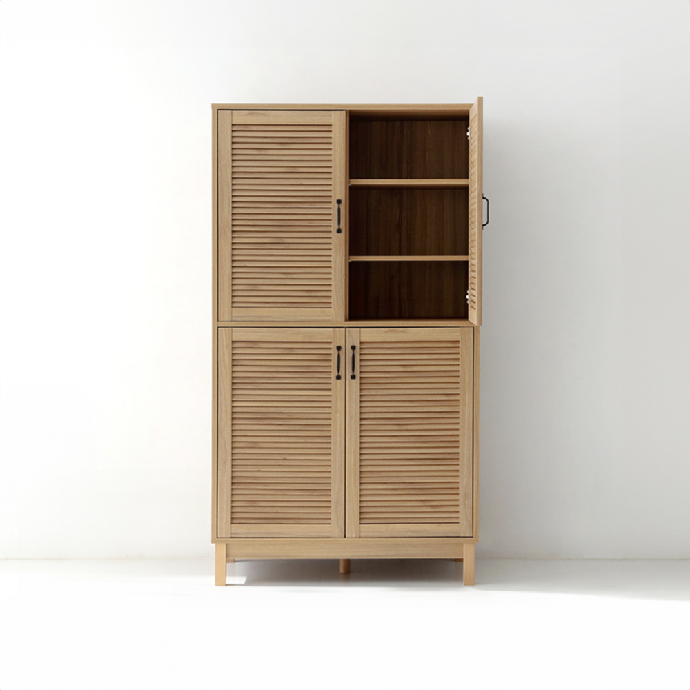 헤인 선반수납장 4문 CHM180100L 1000mmx520mmx1800mm, 2단, 캄포어베니어 7383.4614 - 상세 이미지 3