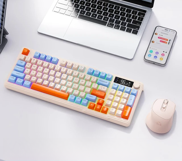 ZIYOULANG M96 무선 블루투스 저소음 키보드 - 상세 이미지 3