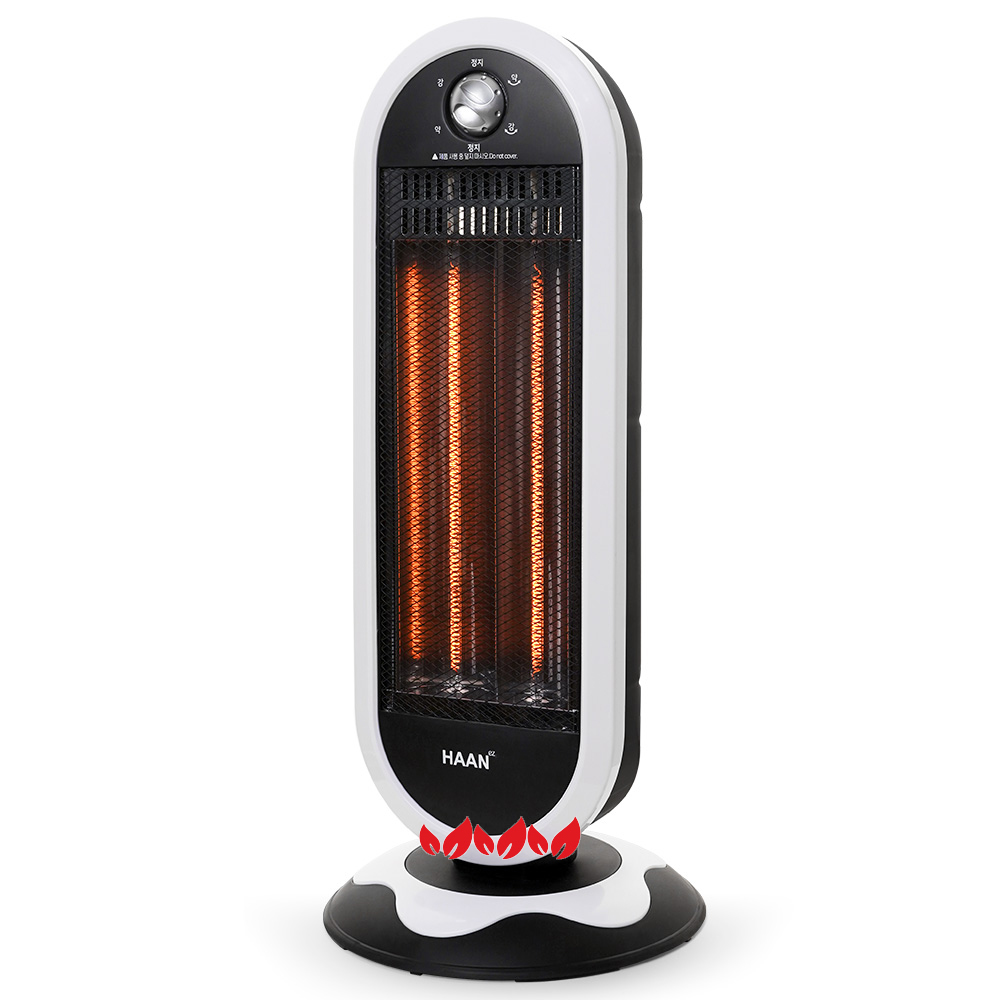 한경희 겨울 가정용 따뜻한 소형 2단 전기히터 자동좌우회전