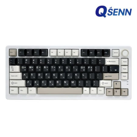 QSENN Q75 가스켓 유무선 기계식 크림치즈 (저소음 바다소금축)