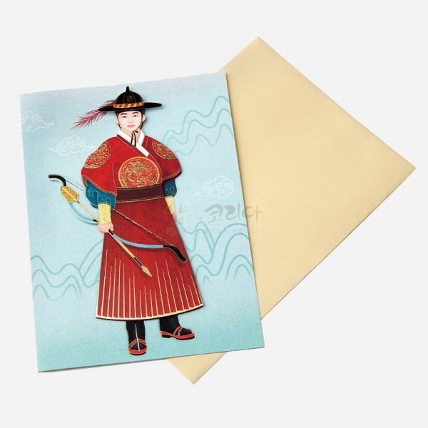 전통 한복카드-종사관 한국 기념품 엽서 - 상세 이미지 4