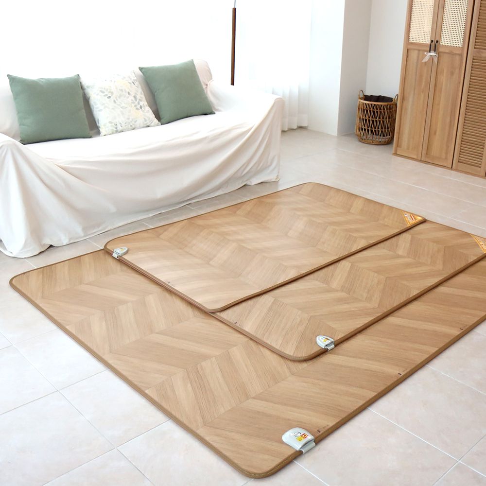 한일의료기 전기장판 전기매트 EMF 모노륨 난방 온열 거실용 바닥 헤링본 1인용 소형