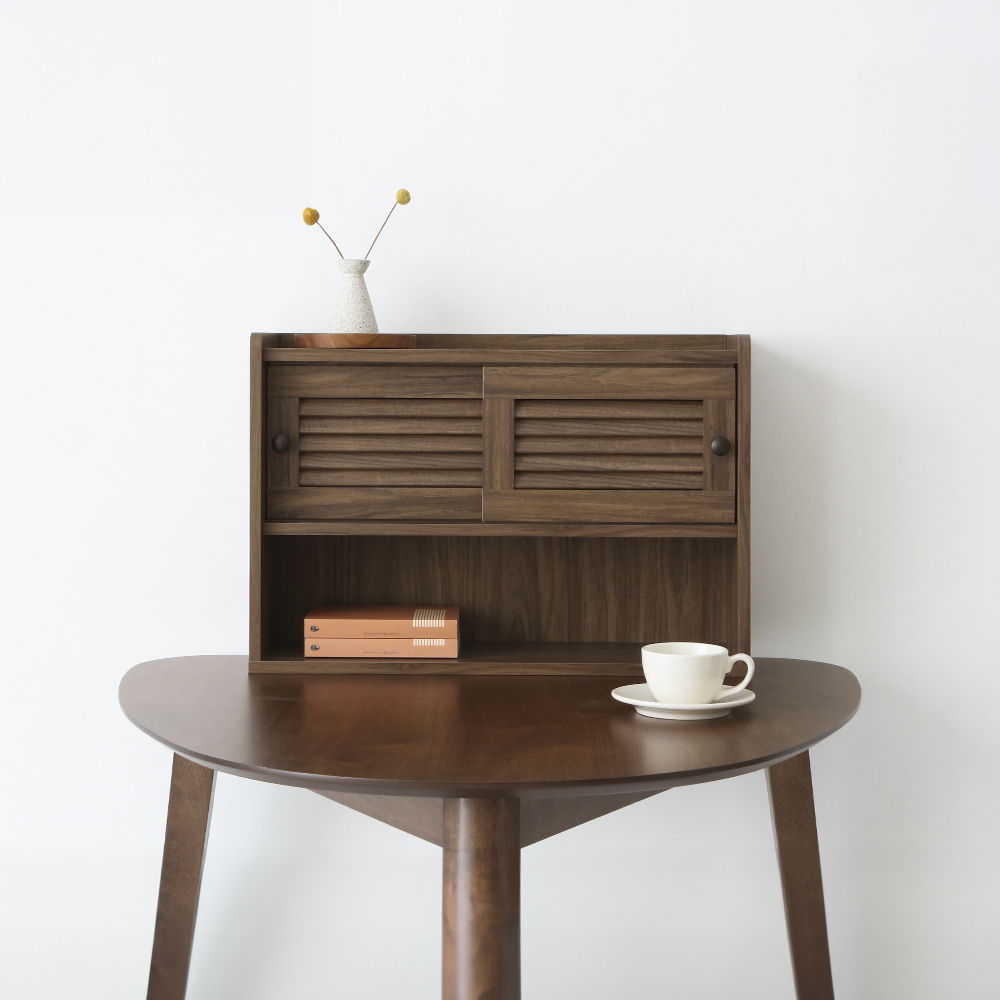 헤인 미니수납장 넓은2문 SHM4262LD 620mmx200mmx420mm, 2단, 미들브라운 0193.4259 - 상세 이미지 3