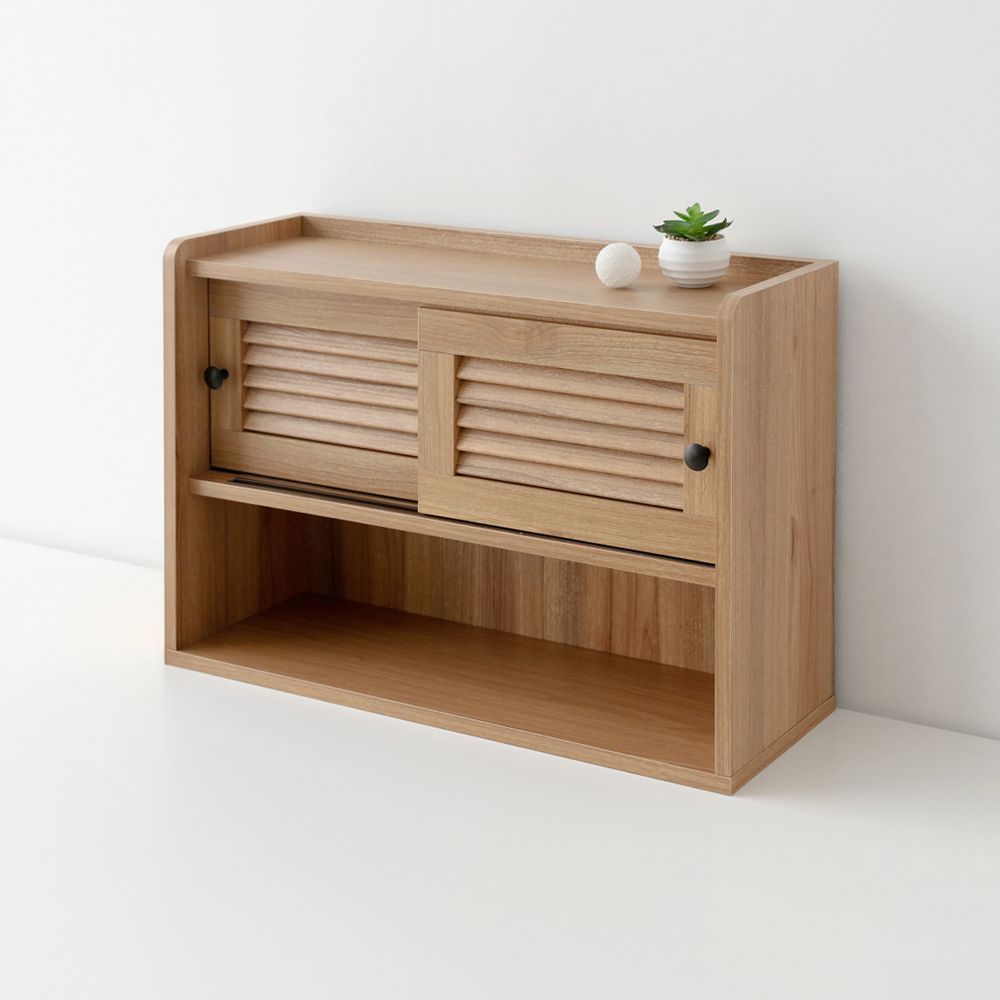 헤인 미니수납장 넓은2문 SHM4262LD 620mmx200mmx420mm, 2단, 캄포어베니어 1074.5509 - 상세 이미지 2