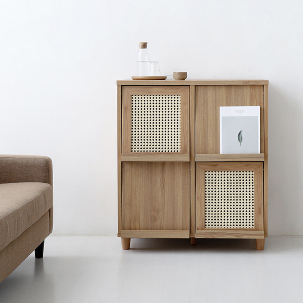 벤탄 4문 수납장 9280 NFM9080FRT 820x400x920mm, 2단, 캄포어베니어 1299.7207 - 상세 이미지 4