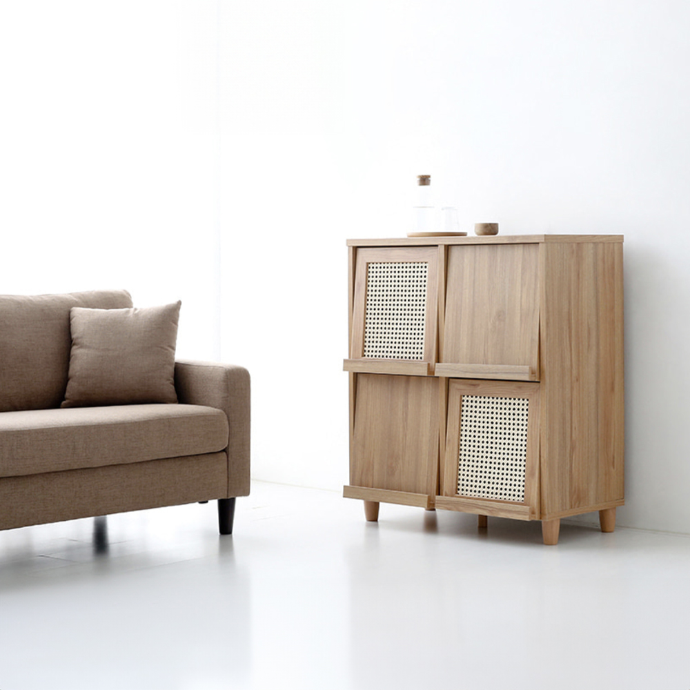 벤탄 4문 수납장 9280 NFM9080FRT 820x400x920mm, 2단, 캄포어베니어 1299.7207 - 상세 이미지 5