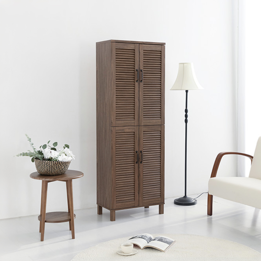 헤인 높은4문 수납장 SHBM17360 일반형 600mmx350mmx1730mm, 2단, 미들브라운 2218.2373