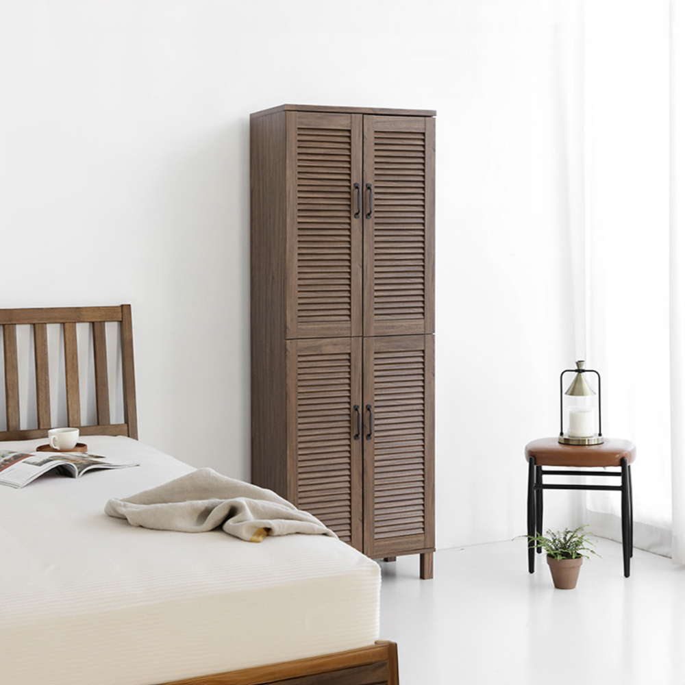 헤인 높은4문 수납장 SHBM17360 일반형 600mmx350mmx1730mm, 2단, 미들브라운 2218.2373