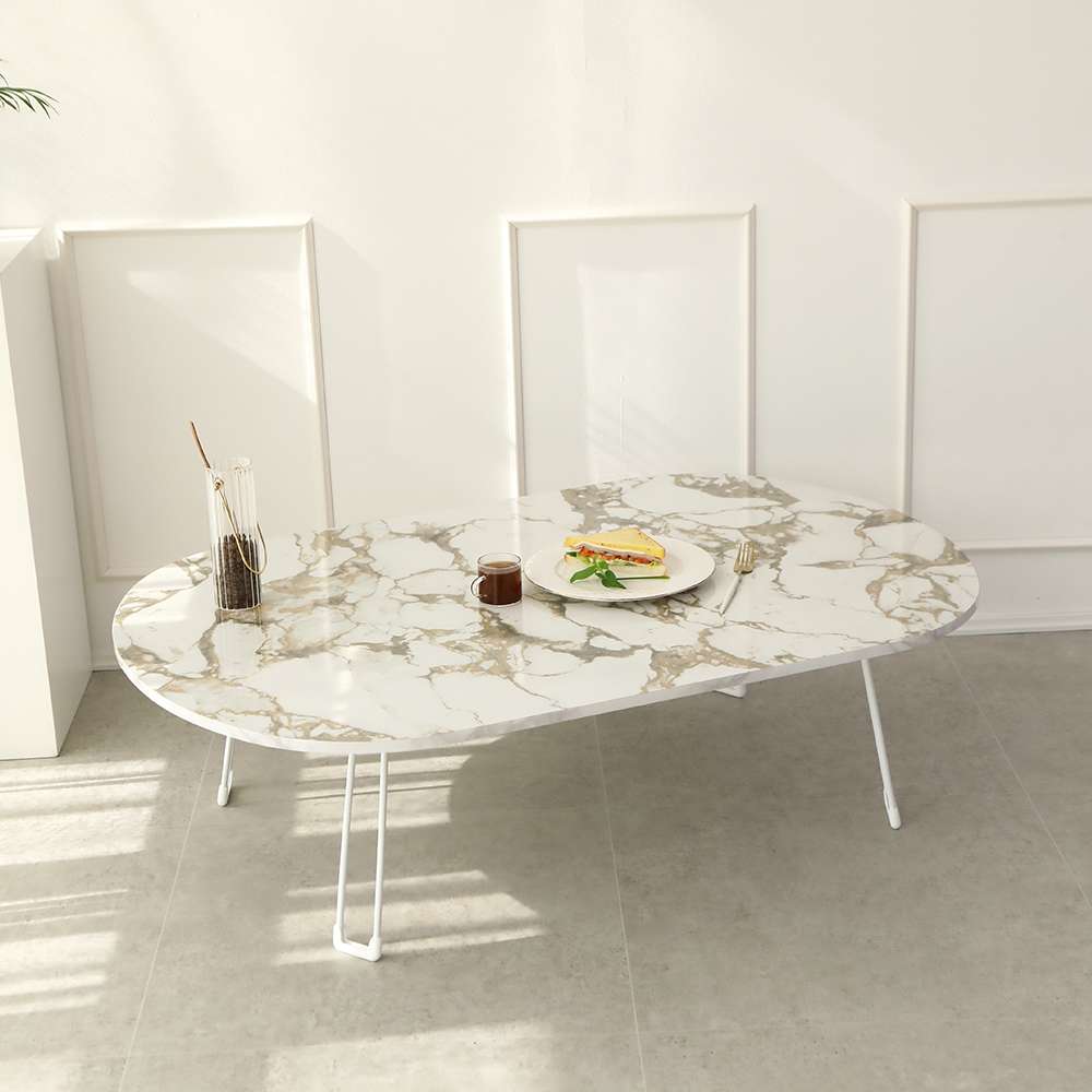 동서가구 하이엔드 접이식 라운드 좌식 거실 소파 테이블 1200 DF922772