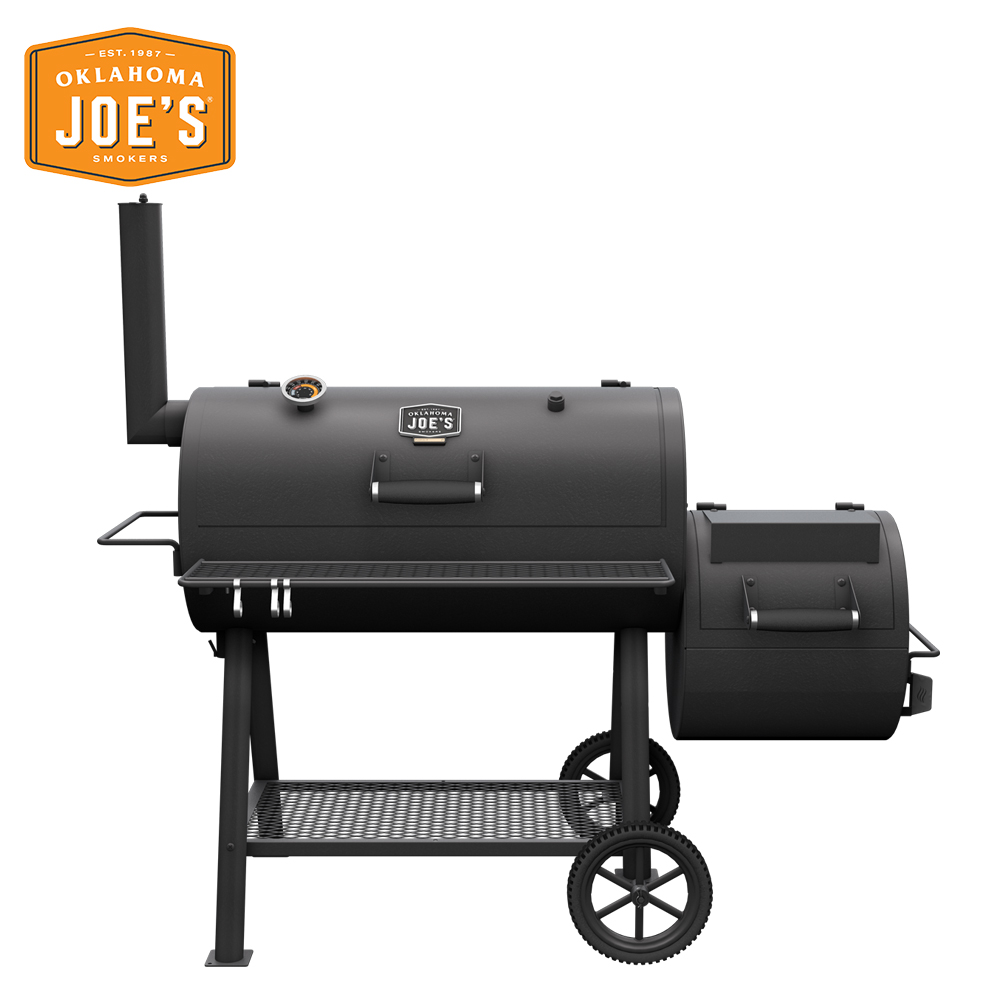 오클라호마조 하이랜드 오프셋 스모커 대형 훈제 바베큐그릴 숯불 직화 업소용