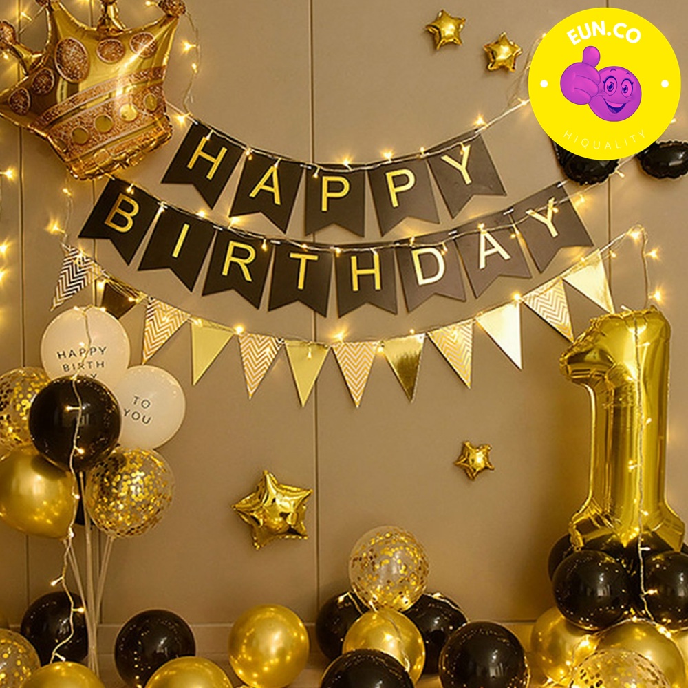 파티 현수막 풍선 가랜드 컨페티 왕관 생일파티 풍선세트