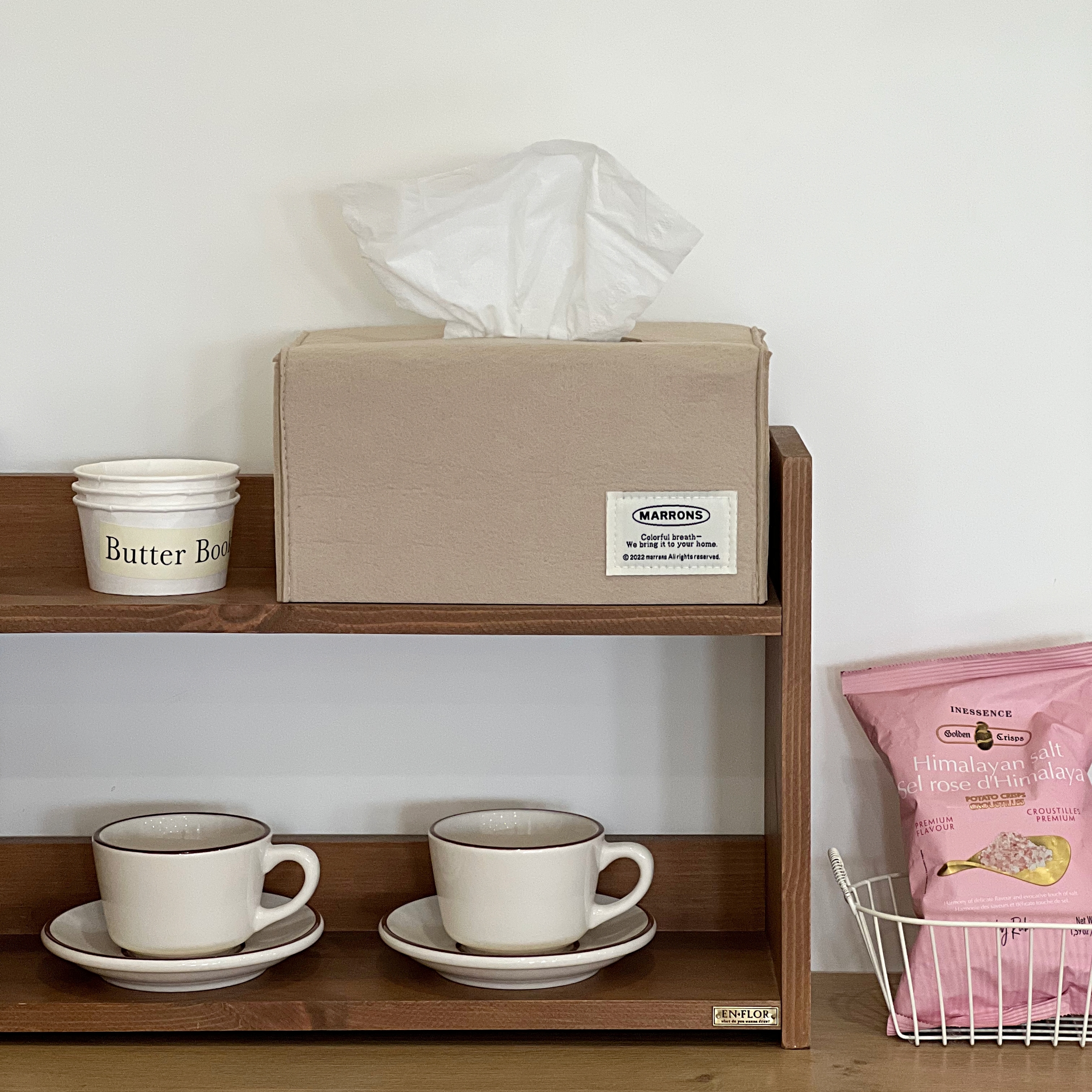 각티슈 케이스 커버 마롱즈 펠트 사각 티슈케이스