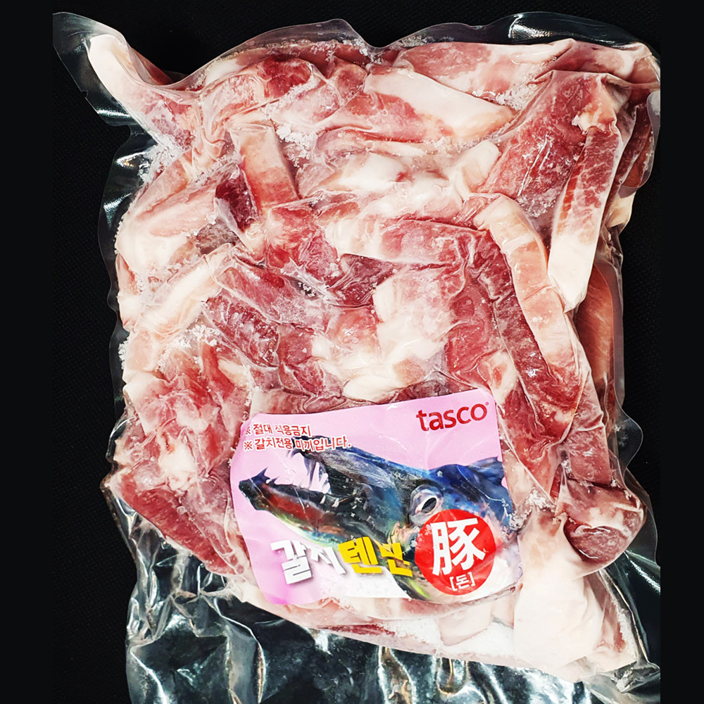 타스코 갈치 텐빈 돈 500g 1kg 생미끼 갈치전용미끼 꽁치 보다 반응이 빠른 돼지고기 - 상세 이미지 3