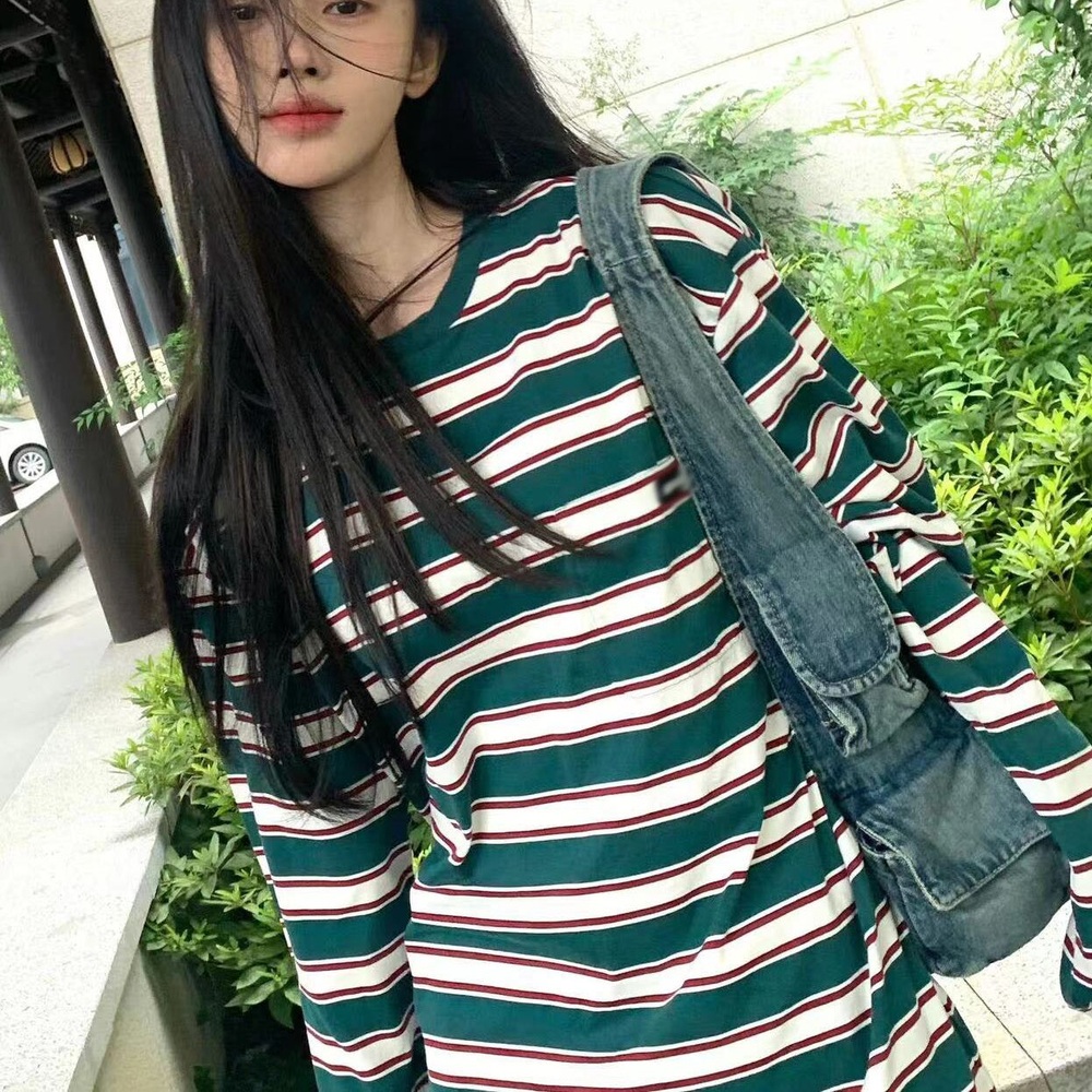 나의해리에게 1화 신혜선 티셔츠 긴소매 주은호 스트라이프 데일리 의상 옷 패션 - 메인 이미지