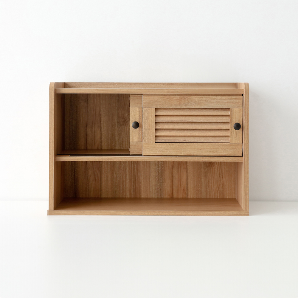 헤인 미니수납장 넓은2문 SHM4262LD 620mmx200mmx420mm, 2단, 캄포어베니어 1074.5509 - 상세 이미지 4