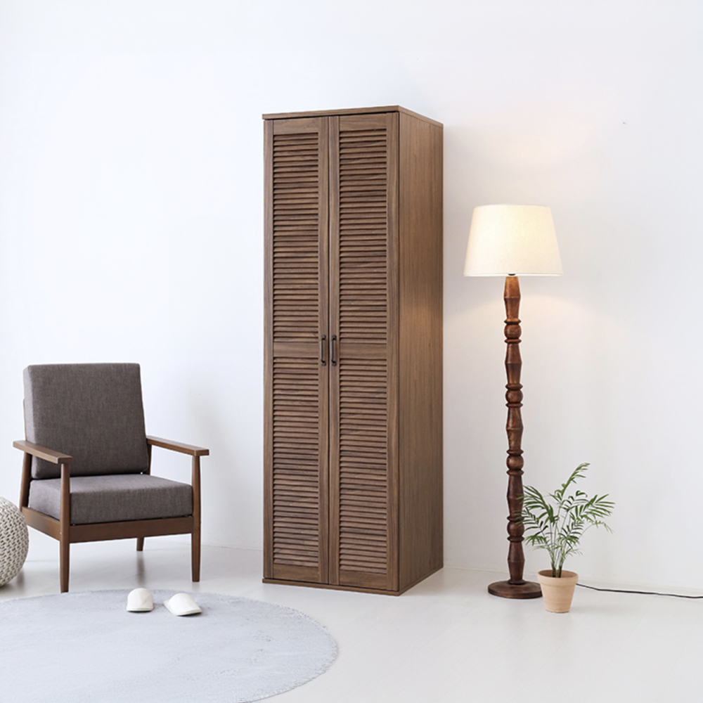 헤인 선반수납장 2문 60195 600mmx590mmx1950mm, 6단, 미들브라운 0863.1959 - 상세 이미지 4