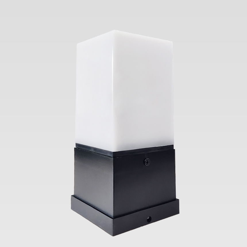 전기 사각 문주등 볼라드등 LED 카페 데크 테라스 조명 잔디등 8003 기둥 60cm - 상세 이미지 4