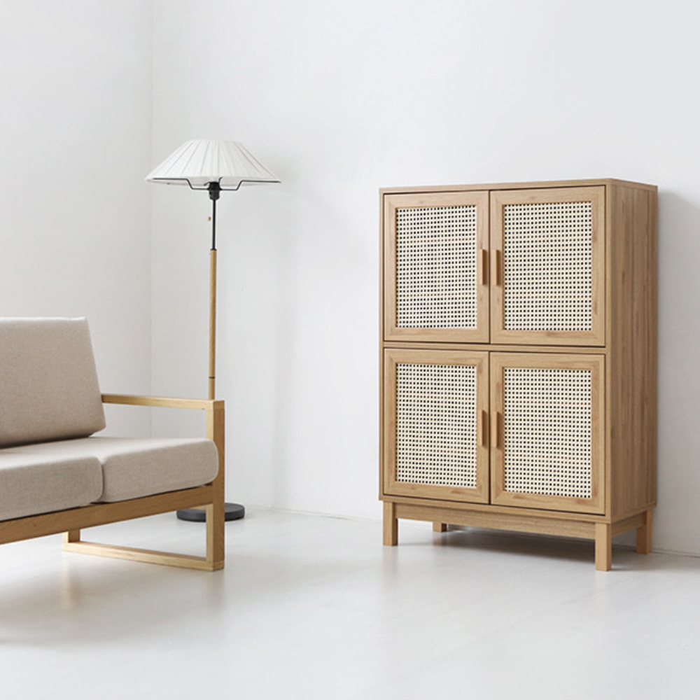 벤탄 4문 수납장 CHM12890 900x415x1280mm, 2단, 캄포어베니어 8483.8790 이미지 6