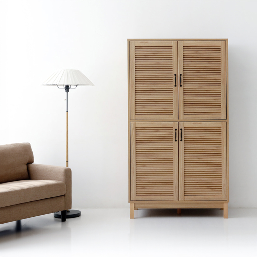 헤인 선반수납장 4문 CHM180100L 1000mmx520mmx1800mm, 2단, 캄포어베니어 7383.4614 - 상세 이미지 5