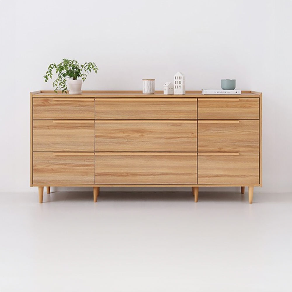 밀캄 콘솔수납장 17585 CHM85175 1750x500x850mm, 3단, 캄포어베니어 8361.2605 - 상세 이미지 3