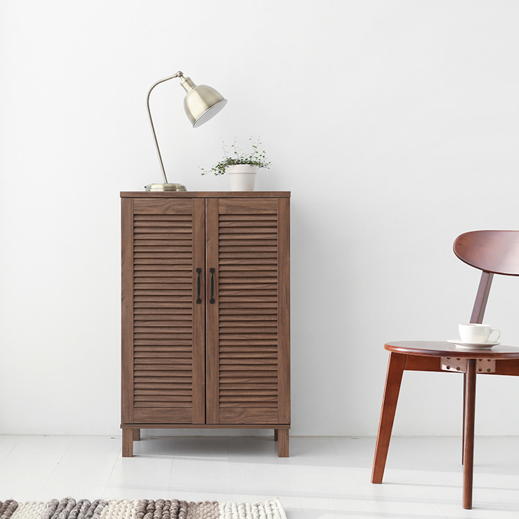 헤인 낮은2문 수납장 SHBM9460 일반형 600x350x940mm, 2단, 미들브라운 2097.5798 - 상세 이미지 5