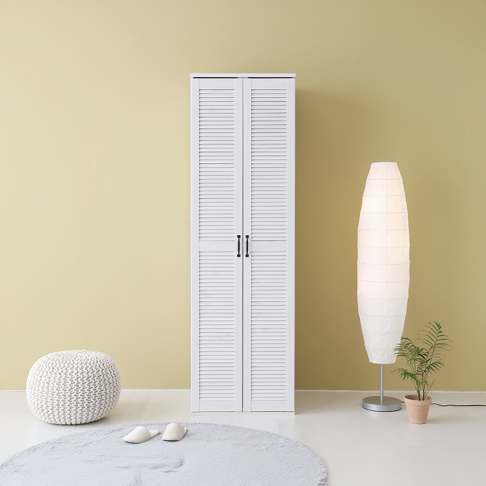 헤인 선반수납장 2문 60195 600mmx590mmx1950mm, 6단, 화이트파인베니어 0427.7835