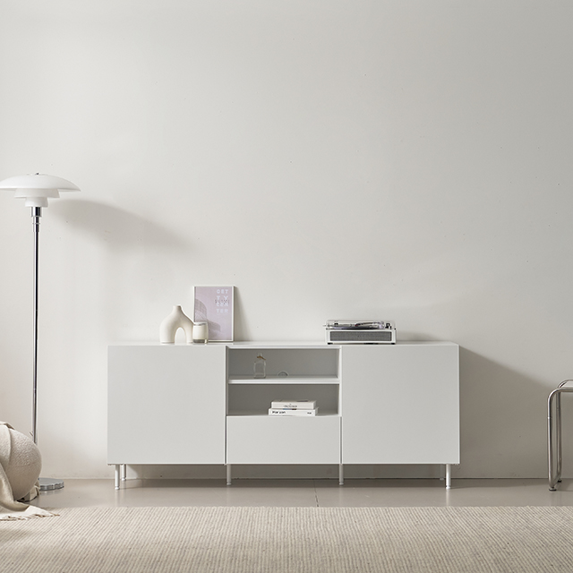 모노 월플렉스 멀티거실수납장 1800(스틸다리형) 속깊은 거실 미니 수납장 TV다이