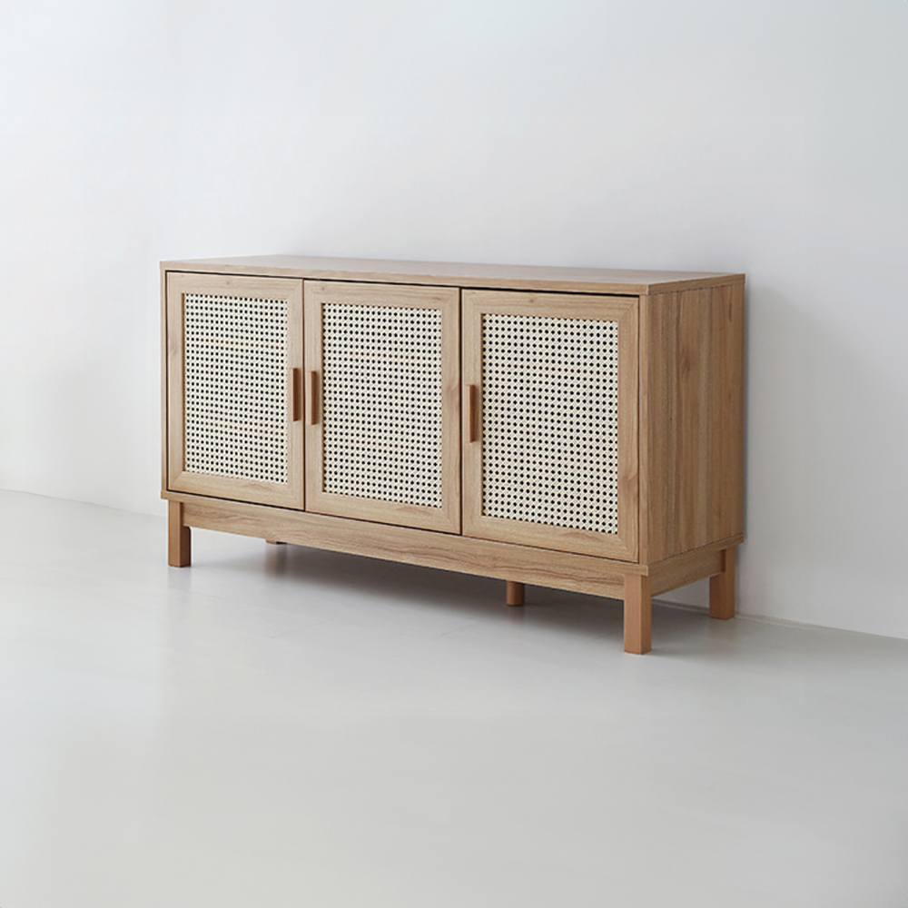 벤탄 3문 수납장 가로형 CHM73133 1330x415x730mm, 1단, 캄포어베니어 4879.4796 - 상세 이미지 2