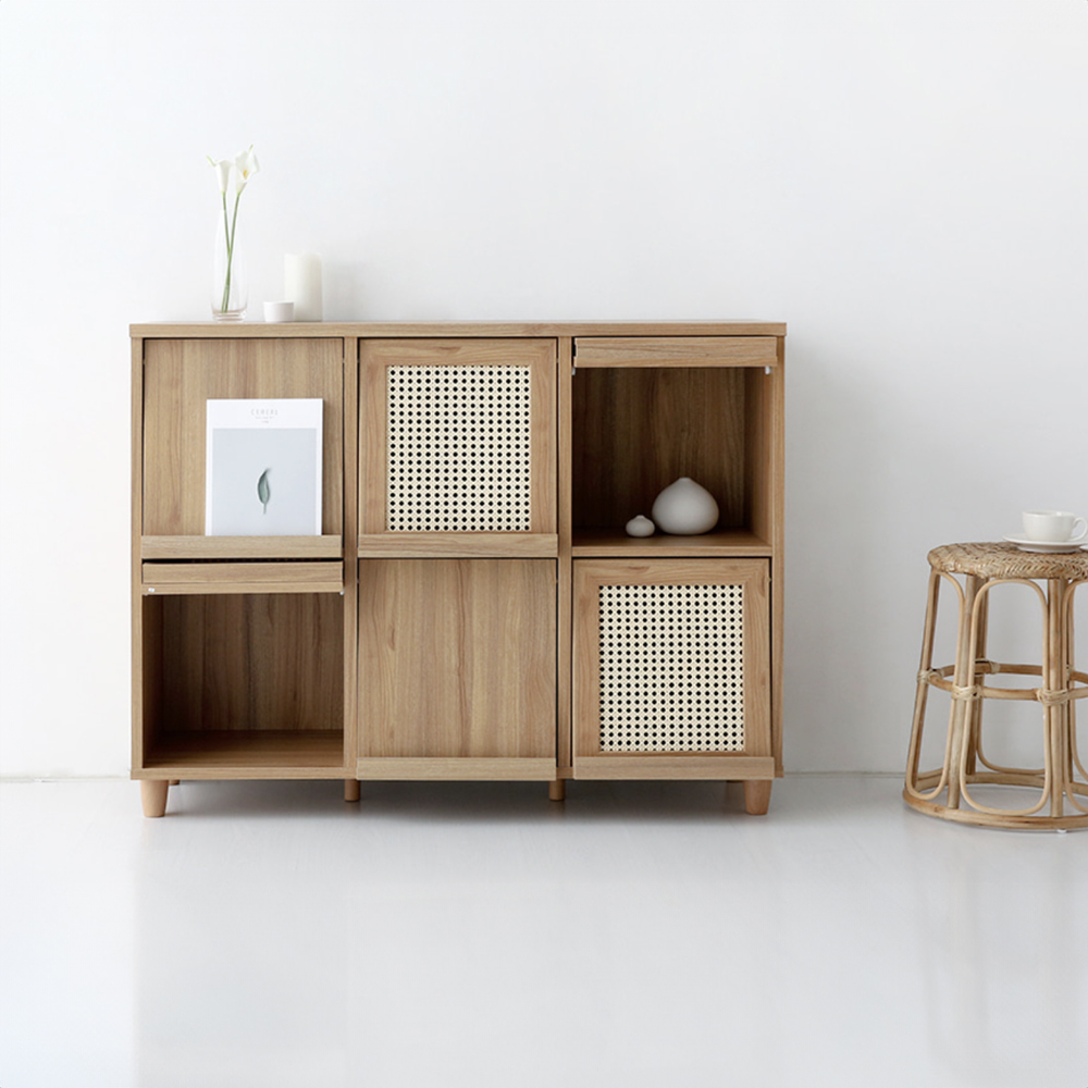 벤탄 6문 수납장 92120 NFM90120FRT 120x400x925mm, 2단, 캄포어베니어 5609.0462 이미지 7