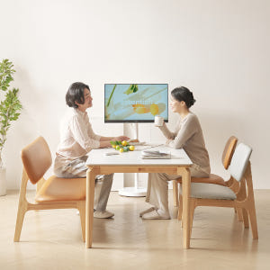 헤닝 오트밀 원목 3인 낮은 식탁 등받이 벤치 의자 솔직 후기 | 실제 배치 사진 포함 - 상품 이미지 2
