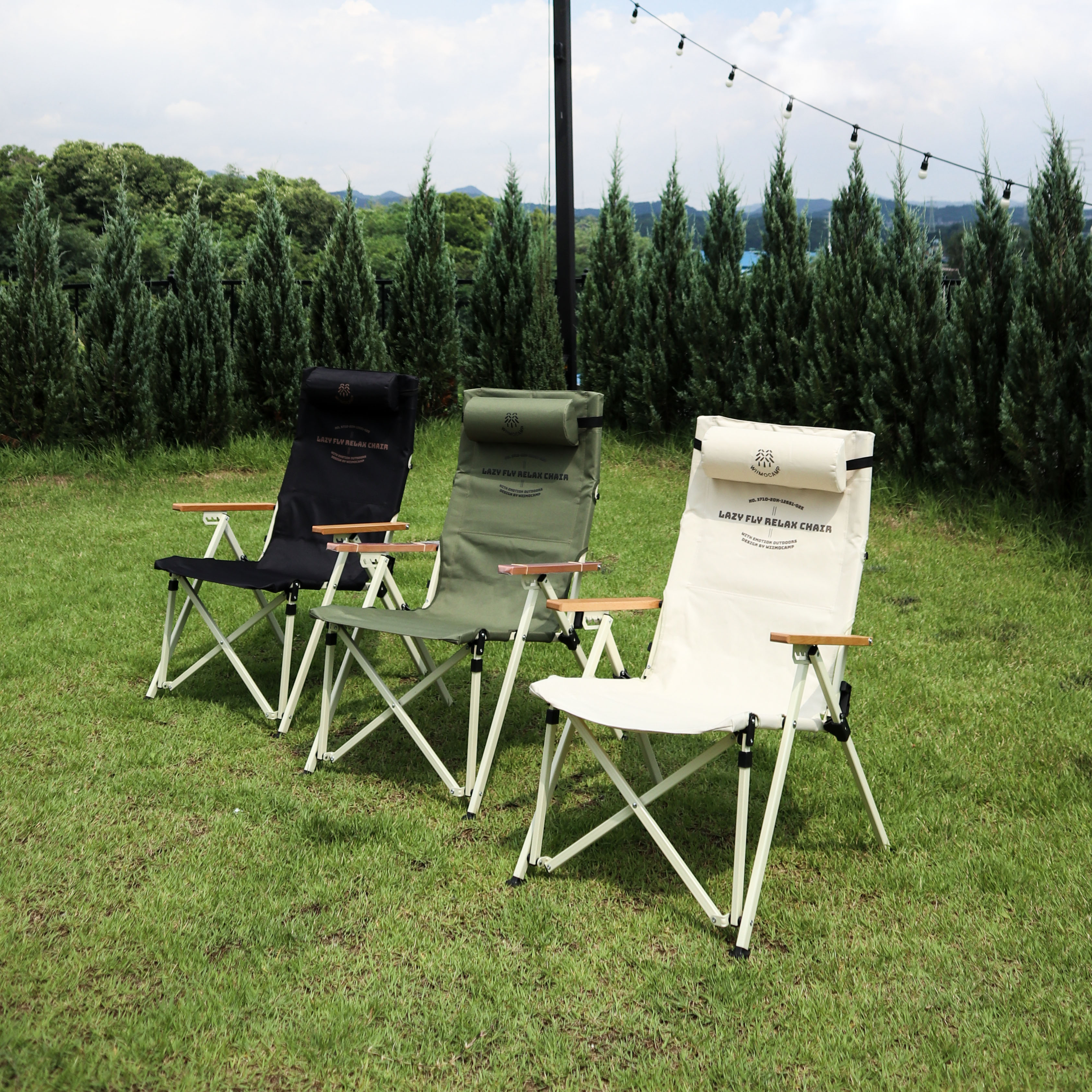 위모캠 레이지 플라이 릴렉스 체어 캠핑 각도조절 휴대용 접이식