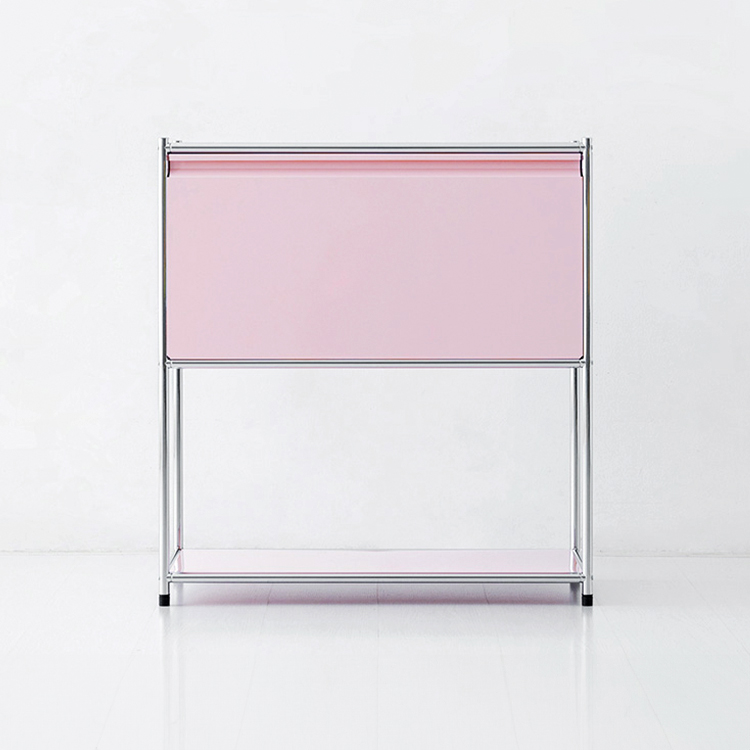 심플리 수납장 SG475 770mmx400mmx820mm, 2단, 핑크 1132.2935 - 메인 이미지