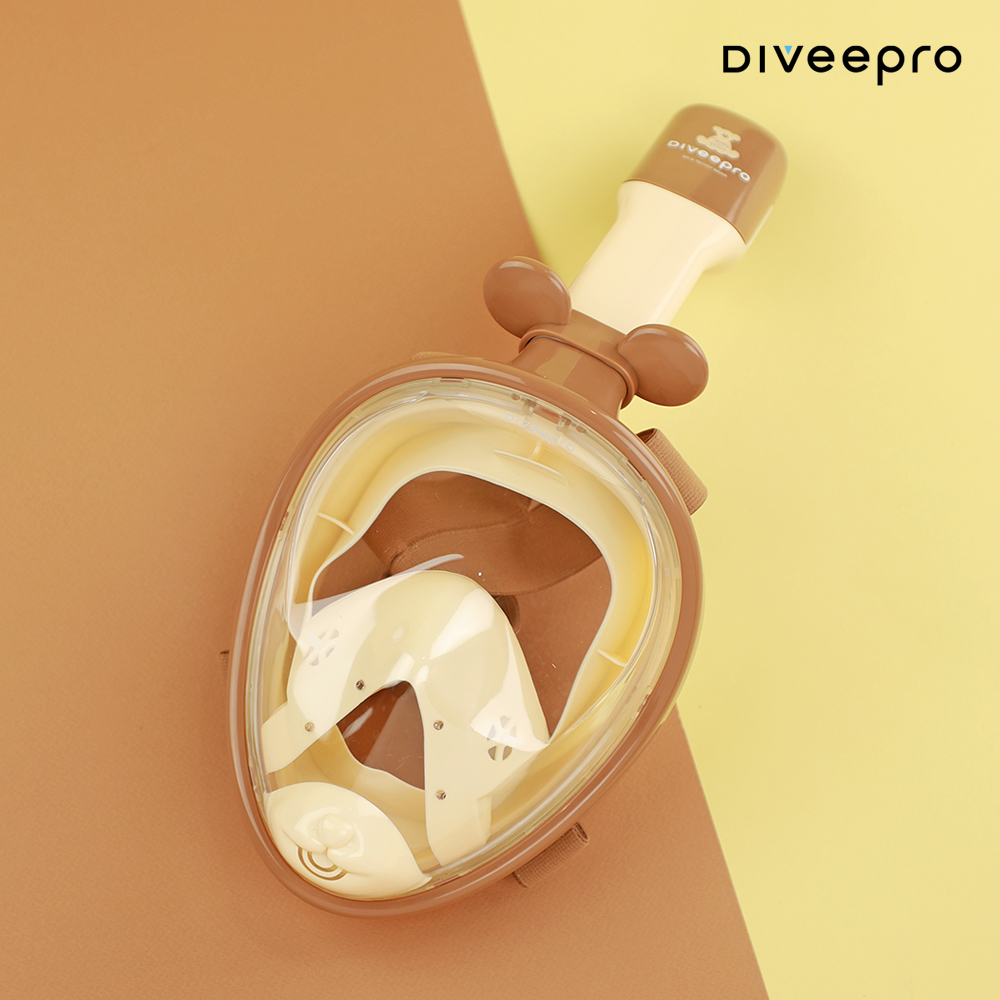 다이비프로 X 테디베어 익스트림 아동용 어린이 스노쿨링마스크 유아 키즈