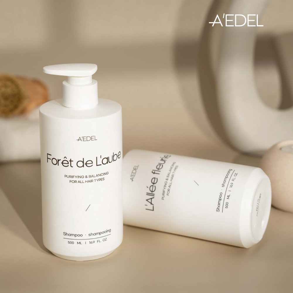에이델 비건 세럼 샴푸 500ml 탈모 퍼퓸 천연 단백질 두피 미용실 향기좋은 라레플뢰르