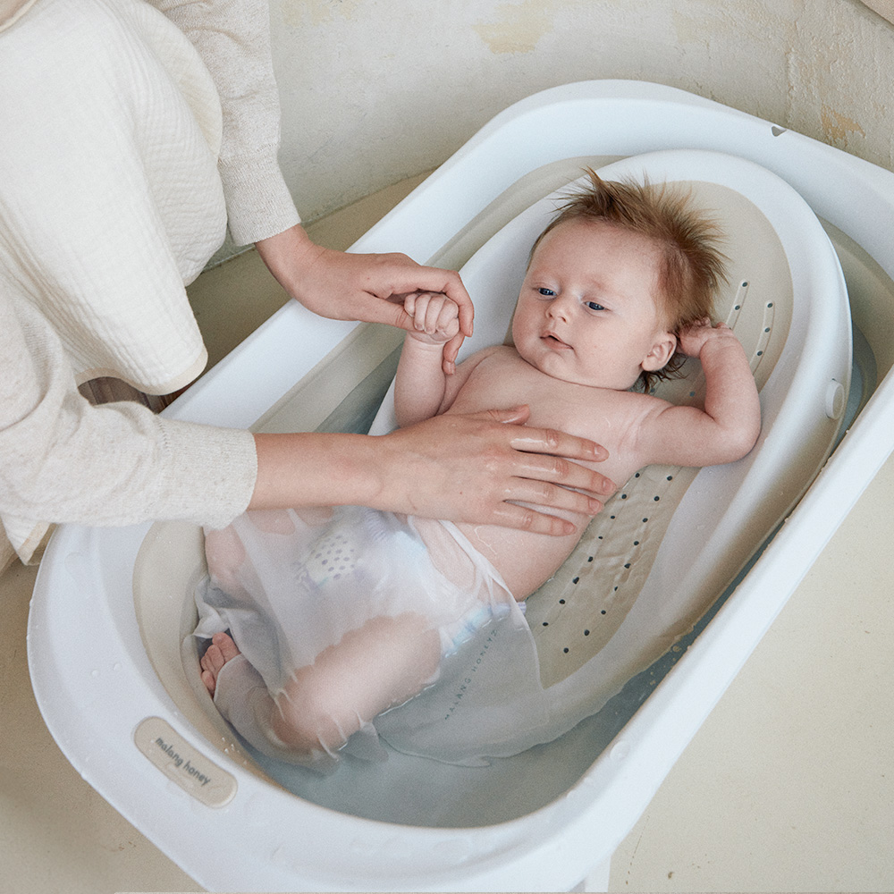 말랑하니 신생아 싱크대 접이식 아기욕조