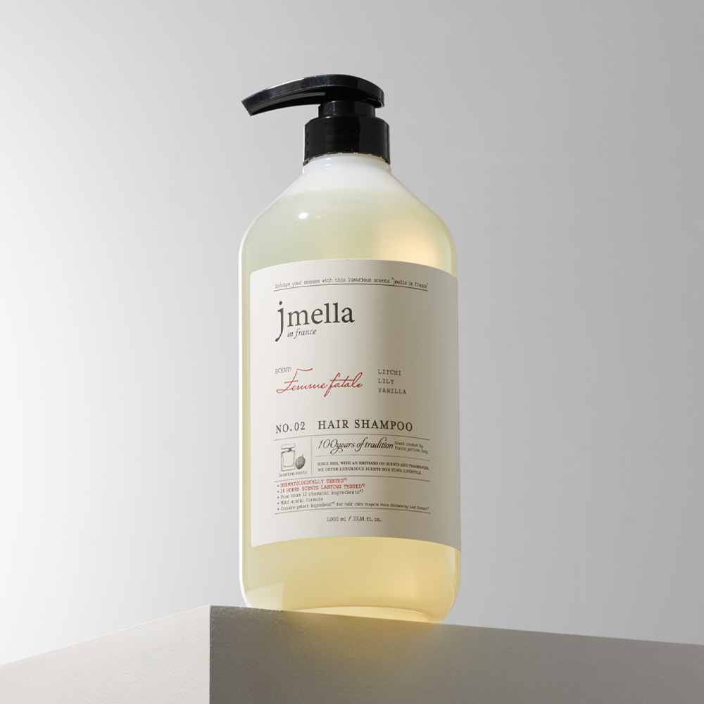 제이멜라 페이보릿 팜므파탈 헤어 샴푸 1000ml 2개+샴푸 샘플 4개 - 상세 이미지 3