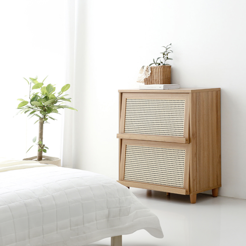 벤탄 2문 수납장 810x450x920mm, 2단, 캄포어베니어 3606.5379 이미지 8