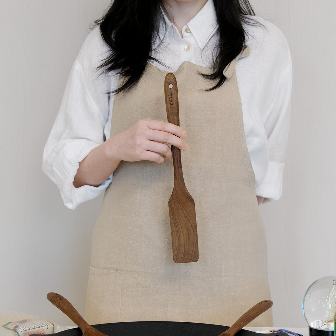 자야키친 산림청인정 티크우드 친환경 원목 뒤집개 - 상세 이미지 3