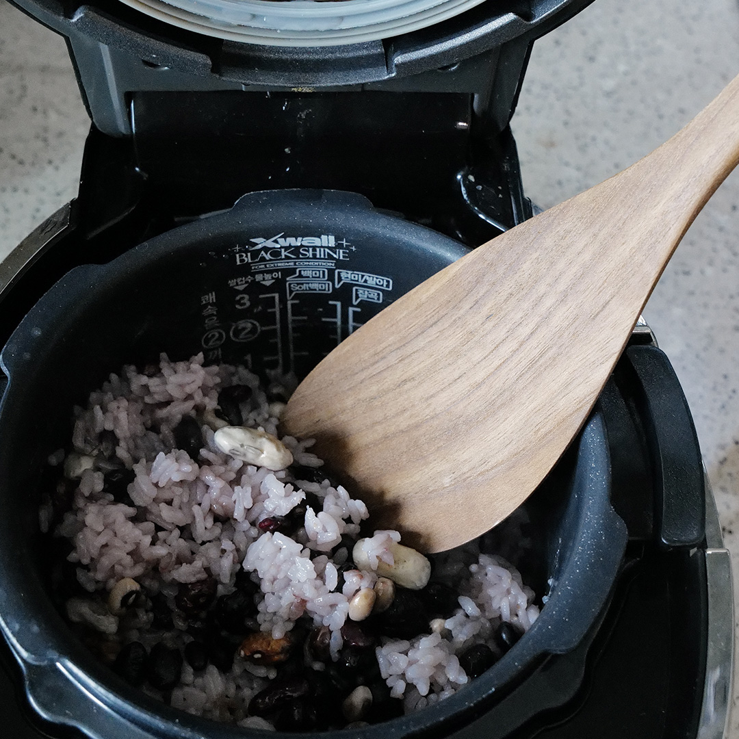 자야키친 산림청인정 티크우드 친환경 원목 밥주걱 - 상세 이미지 2