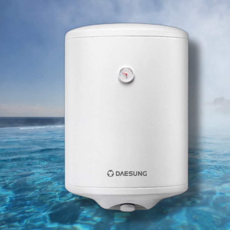 대성 세로형 50리터 하향식 전기온수기 업소용 저장식 전기 온수기