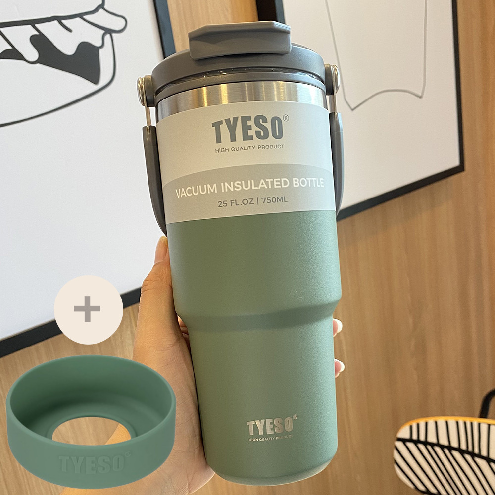 대용량 텀블러 손잡이 빨대덤블러 보온보냉텀블러 750ml+1리터이상 미끄럼방지캡 증정품