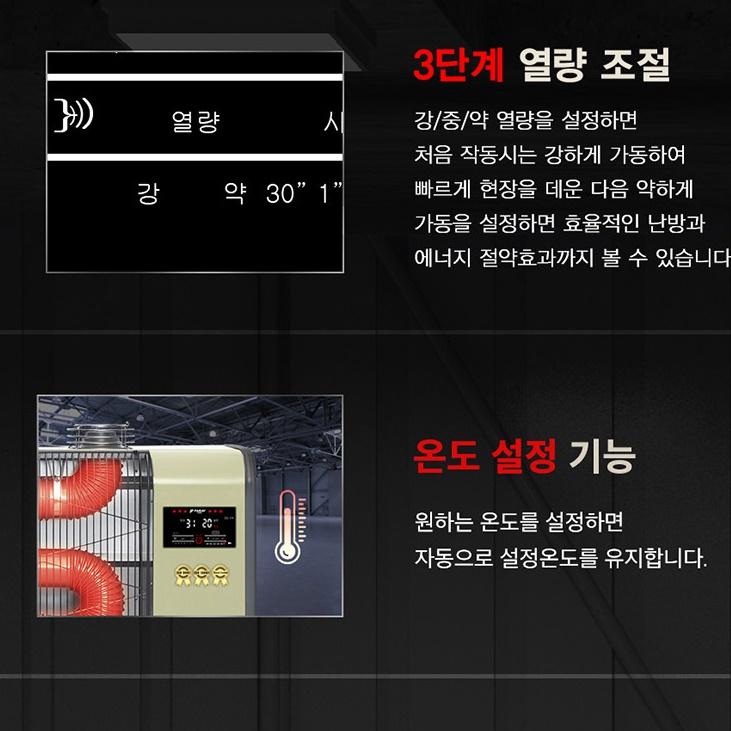 등유난방기 돈풍기 주름관히터난로 농업용 원적외선튜브히터 - 상세 이미지 5