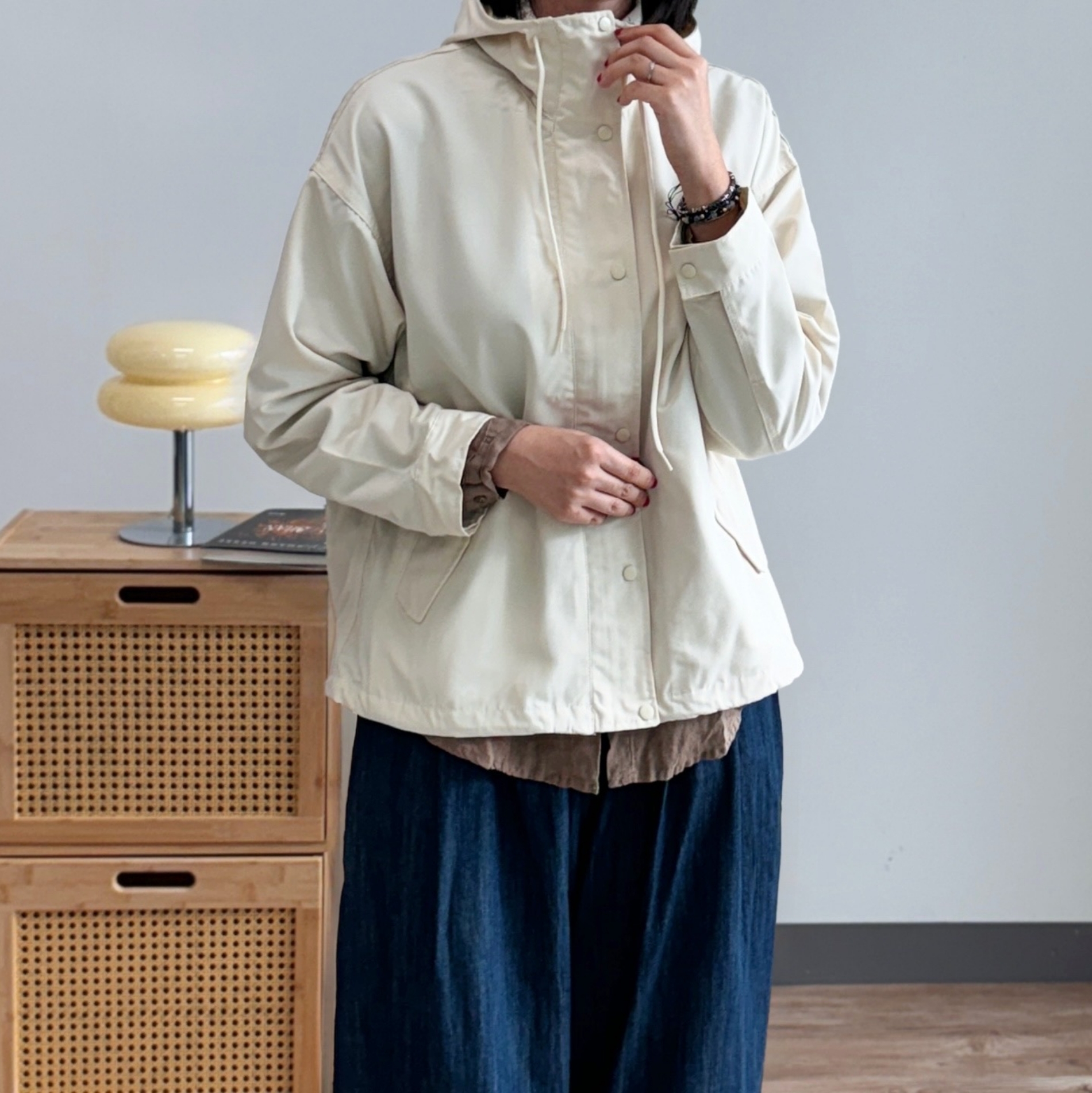 여성바람막이 가을자켓 가을야상 사파리점퍼 빅사이즈