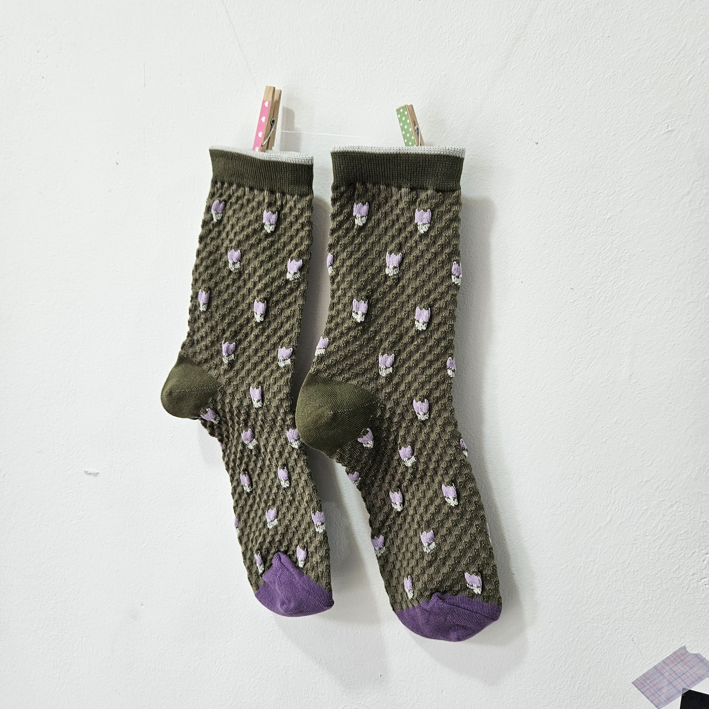 꽃 양말세트 4켤레 양말선물포장 이미지 7
