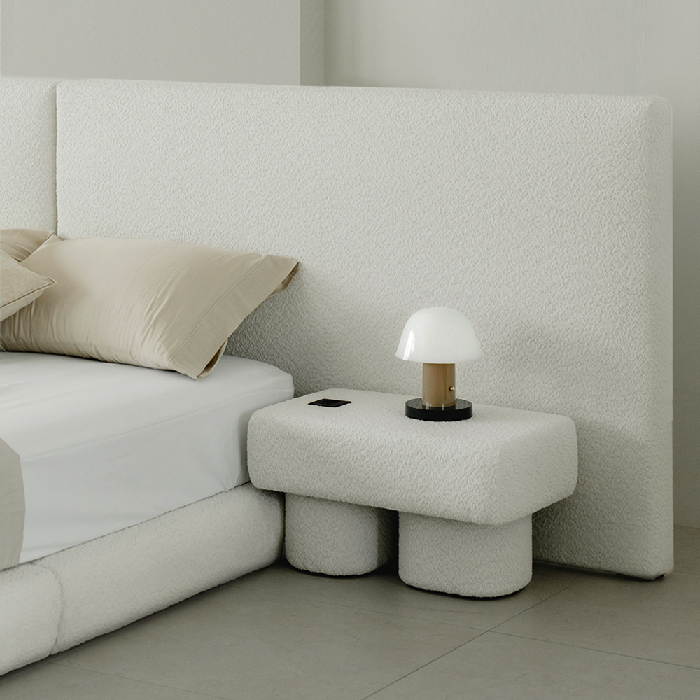 슬립퍼 모일 침대 틈새 쇼파 옆 패브릭 사이드 테이블 600