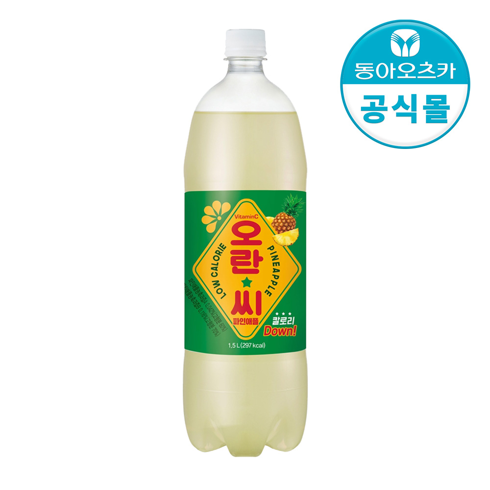 오란씨 파인애플, 1.5L, 12개 - 상품 이미지